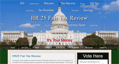 Desktop Screenshot of hr25fairtaxreview.com